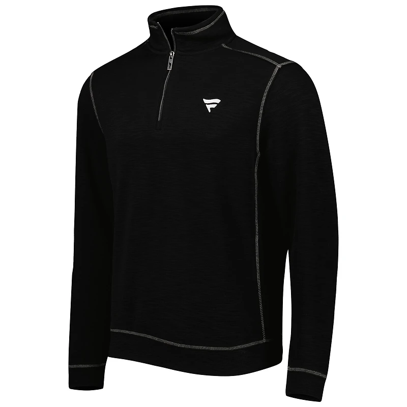 Pull zippé à trois mélanges Tommy Bahama pour homme, noir, de Fanatics Corporate Tobago Bay
