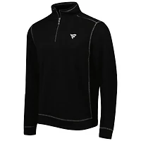 Pull zippé à trois mélanges Tommy Bahama pour homme, noir, de Fanatics Corporate Tobago Bay