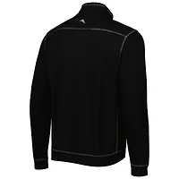 Men's Tommy Bahama Fanatics Corporate Tobago Bay Tri-Blend Quarter-Zip Pullover