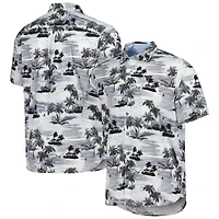 Men's Tommy Bahama Black Fanatics Corporate Tropical Horizons Button-Down Shirt
