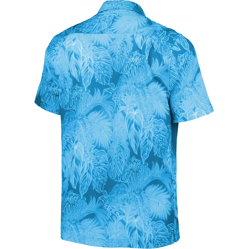 Men's Tommy Bahama Blue Fanatics Corporate Coast Luminescent Fronds Camp Button-Up Shirt
