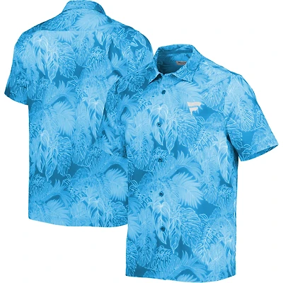 Men's Tommy Bahama Blue Fanatics Corporate Coast Luminescent Fronds Camp Button-Up Shirt