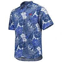 Men's Tommy Bahama Blue Fanatics Corporate Coconut Point Playa Flora Button-Up Shirt