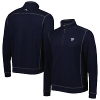 Men's Tommy Bahama Fanatics Corporate Tobago Bay Tri-Blend Quarter-Zip Pullover