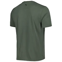 T-shirt à col en V Tommy Bahama Forest Green Fanatics Corporate Coastal Crest IslandZone pour homme