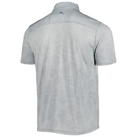 Men's Tommy Bahama Gray Fanatics Corporate IslandZone Pineapple Palm Coast Polo