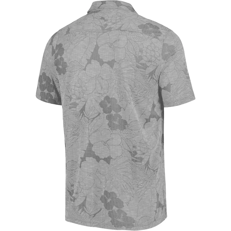 Men's Tommy Bahama Gray Fanatics Corporate Miramar Blooms Polo