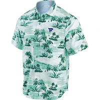 Men's Tommy Bahama Green Fanatics Corporate Tropical Horizons Button-Down Shirt