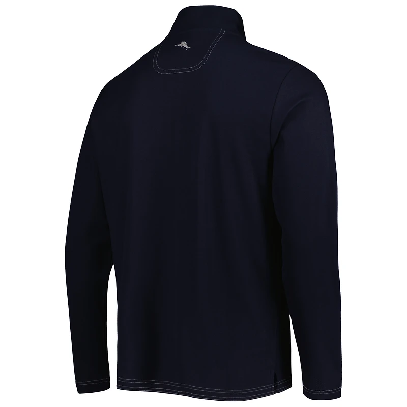 Veste à demi-zip Tommy Bahama Navy Fanatics Corporate Sport Emfielder 2.0 IslandZone pour homme