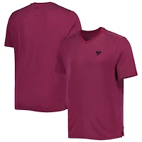 T-shirt à col en V Tommy Bahama Pink Fanatics Corporate Coastal Crest IslandZone pour homme