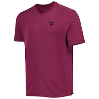 T-shirt à col en V Tommy Bahama Pink Fanatics Corporate Coastal Crest IslandZone pour homme
