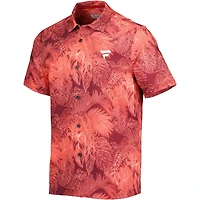 Men's Tommy Bahama Red Fanatics Corporate Coast Luminescent Fronds Camp Button-Up Shirt