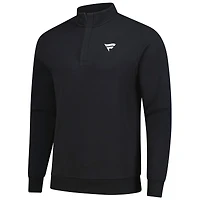 Haut tri-mélange à fermeture éclair quart de tour pour homme TravisMathew Black Fanatics Corporate Cloud