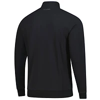 Haut tri-mélange à fermeture éclair quart de tour pour homme TravisMathew Black Fanatics Corporate Cloud