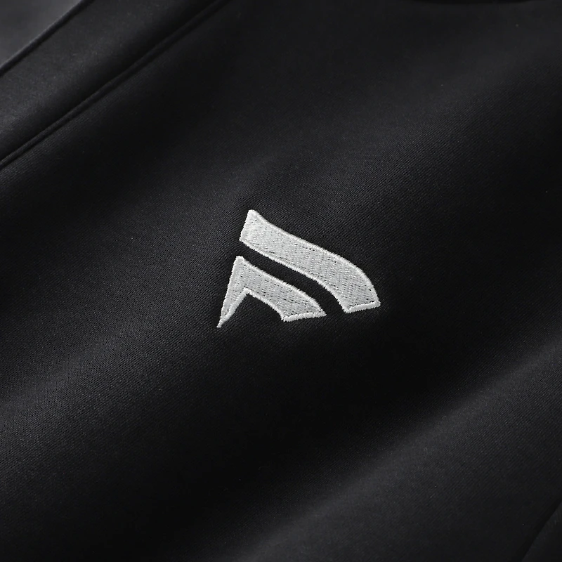 Haut tri-mélange à fermeture éclair quart de tour pour homme TravisMathew Black Fanatics Corporate Cloud