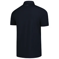 Men's TravisMathew  Black Fanatics Corporate The Heater Tri-Blend Polo