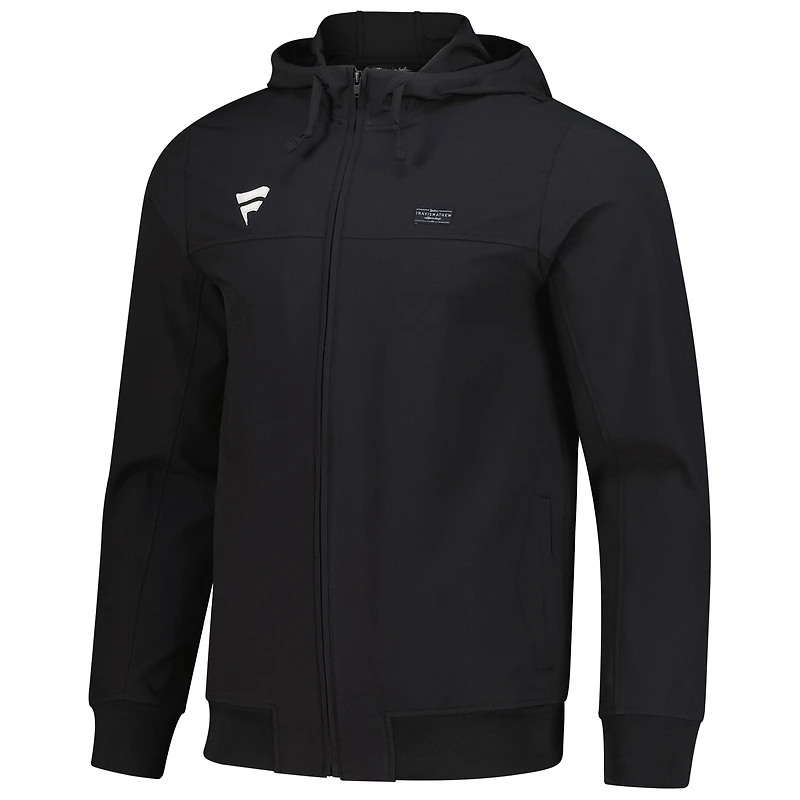 Veste zippée intégrale TravisMathew Black Fanatics Corporate Wanderlust pour homme