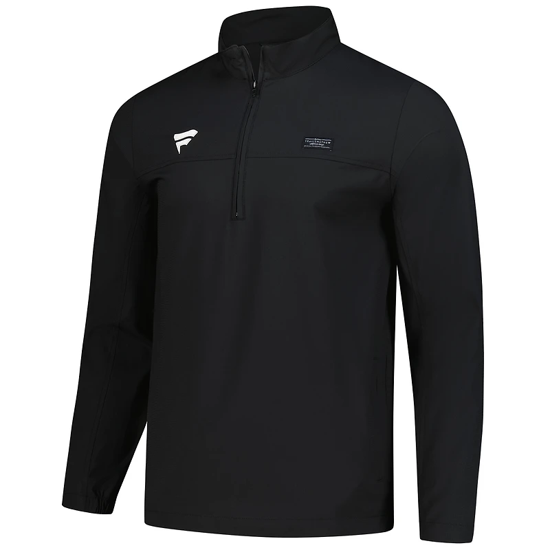 Haut à fermeture éclair quart de tour TravisMathew Black Fanatics Corporate Wanderlust pour homme