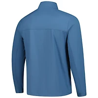 Haut zippé quart de tour TravisMathew Blue Fanatics Corporate Wanderlust pour homme