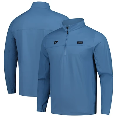 Men's TravisMathew Black Fanatics Corporate Wanderlust Quarter-Zip Top