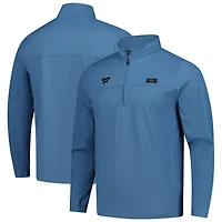 Men's TravisMathew Black Fanatics Corporate Wanderlust Quarter-Zip Top
