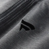 Men's TravisMathew Gray Fanatics Corporate The Heater Quarter-Zip Tri-Blend Top