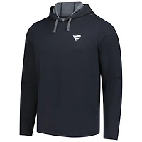 Sweat à capuche technique amélioré Fanatics Corporate TravisMathew Heather Black pour homme