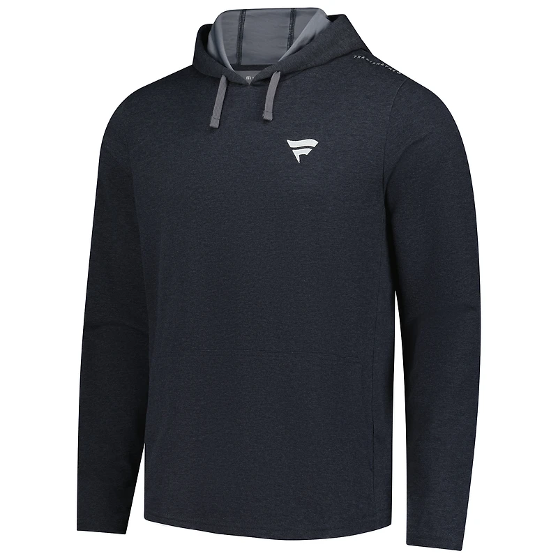 Men's TravisMathew Heather Red Fanatics Corporate Upgraded Tech Pullover Hoodie