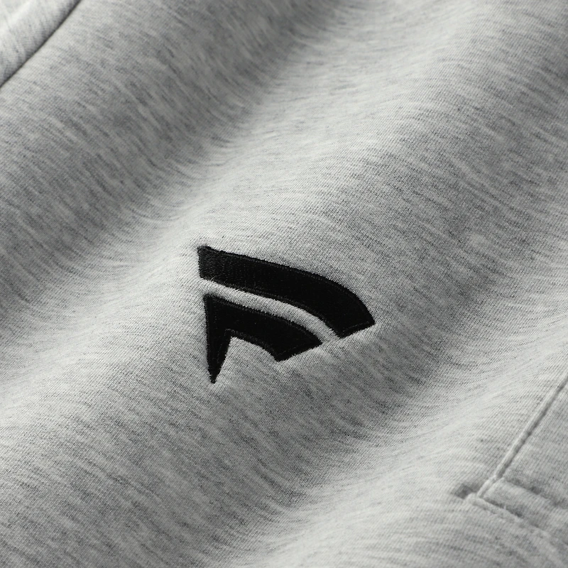 Men's TravisMathew Heather Gray Fanatics Corporate Cloud Quarter-Zip Tri-Blend Top