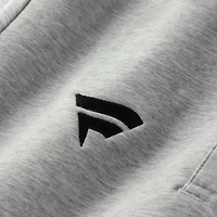Men's TravisMathew Heather Gray Fanatics Corporate Cloud Quarter-Zip Tri-Blend Top