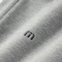 Men's TravisMathew Heather Gray Fanatics Corporate Cloud Quarter-Zip Tri-Blend Top