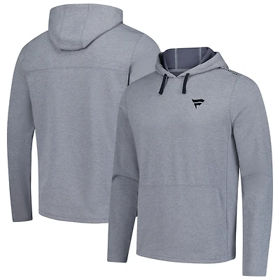 Sweat à capuche technique amélioré TravisMathew Fanatics Corporate gris chiné pour homme