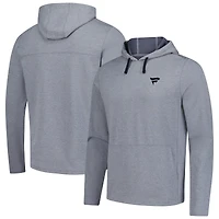 Sweat à capuche technique amélioré TravisMathew Fanatics Corporate gris chiné pour homme