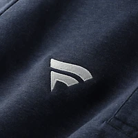 Haut tri-mélange à fermeture éclair quart de tour TravisMathew Heather Navy Fanatics Corporate Cloud pour homme