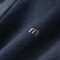Haut tri-mélange à fermeture éclair quart de tour TravisMathew Heather Navy Fanatics Corporate Cloud pour homme
