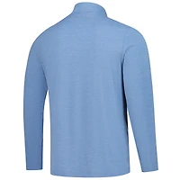 Haut bleu clair Fanatics Corporate The Heater pour homme, modèle tri-mélange à fermeture éclair quart de tour