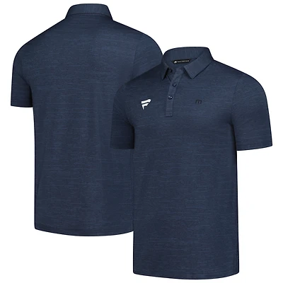 Men's TravisMathew  Navy Fanatics Corporate The Heater Tri-Blend Polo