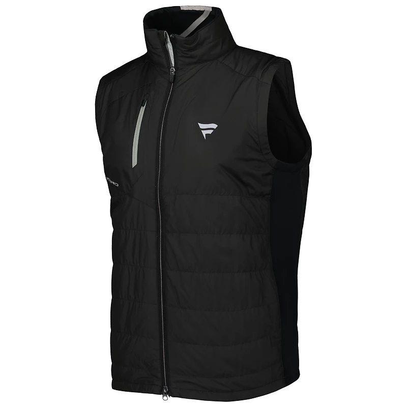 Men's Zero Restriction Black Fanatics Corporate Z625 Dual Full-Zip Vest