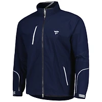Veste zippée entièrement Zero Restriction Navy Fanatics Corporate Power Torque Raglan pour homme