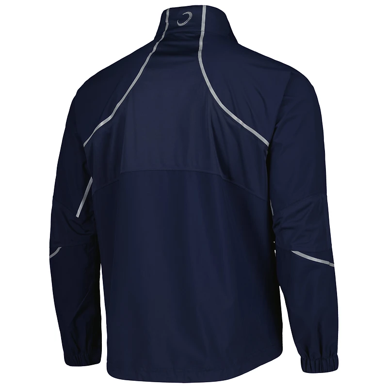 Veste zippée entièrement Zero Restriction Navy Fanatics Corporate Power Torque Raglan pour homme