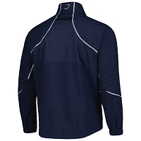 Men's Zero Restriction Navy Fanatics Corporate Power Torque Raglan Full-Zip Jacket