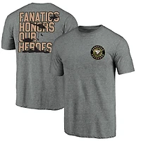 T-shirt unisexe Heather Charcoal Fanatics Corporate Veterans FAN Group