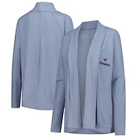 Cardigan ouvert devant raglan Fanatics Corporate Amari bleu Colosseum pour femme