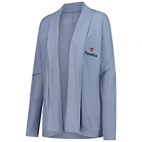 Cardigan ouvert devant raglan Fanatics Corporate Amari bleu Colosseum pour femme