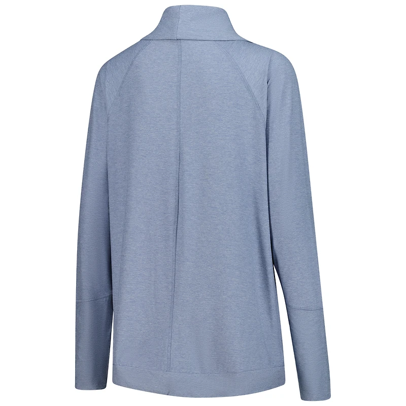 Cardigan ouvert devant raglan Fanatics Corporate Amari bleu Colosseum pour femme