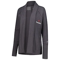 Cardigan ouvert sur le devant Raglan Fanatics Corporate Amari pour femme Colosseum Charcoal