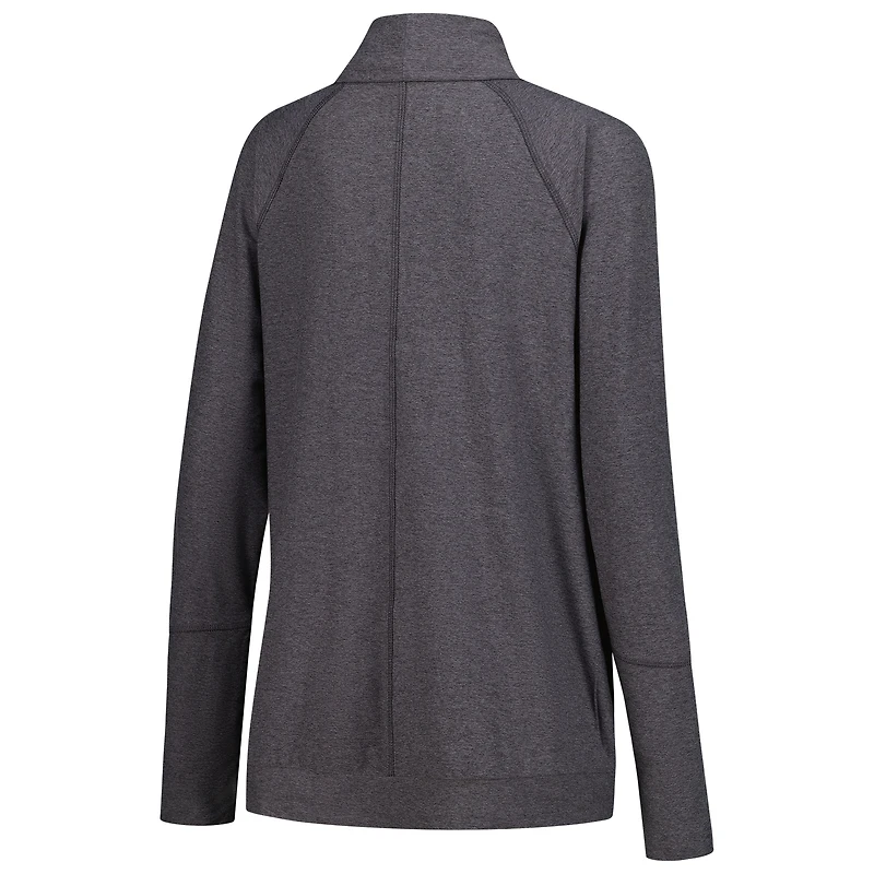 Cardigan ouvert sur le devant Raglan Fanatics Corporate Amari pour femme Colosseum Charcoal
