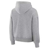 Sweat à capuche en polaire gris chiné Legacy pour femme Fanatics Corporate