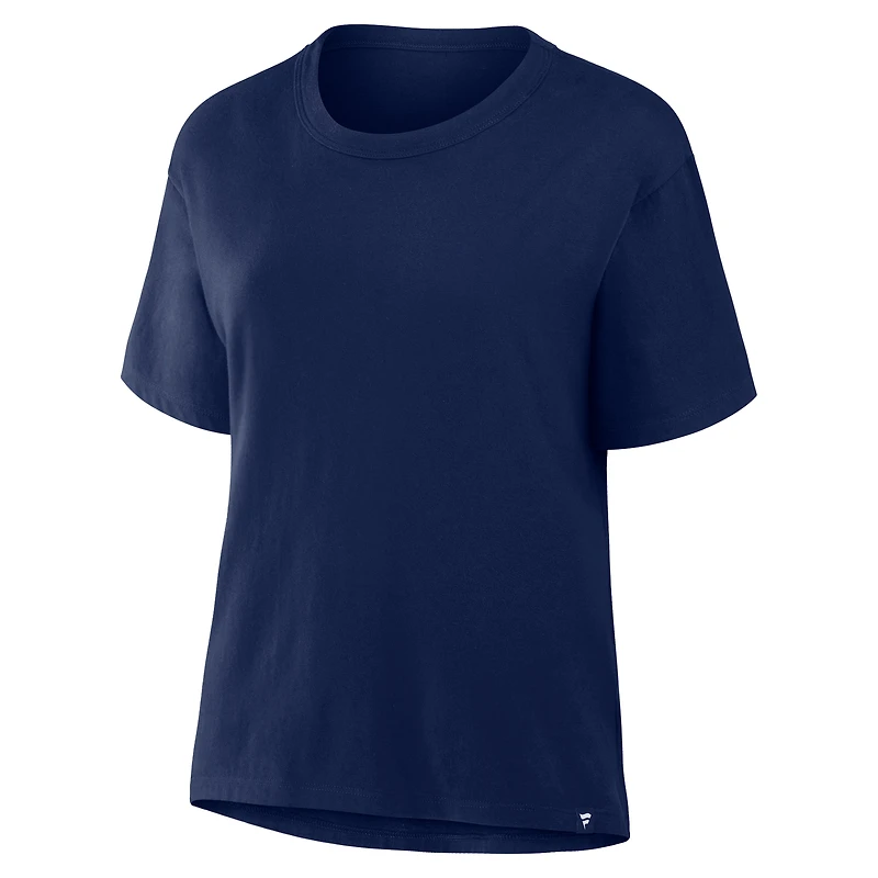 T-shirt en coton bleu marine Fanatics Corporate Legacy pour femme