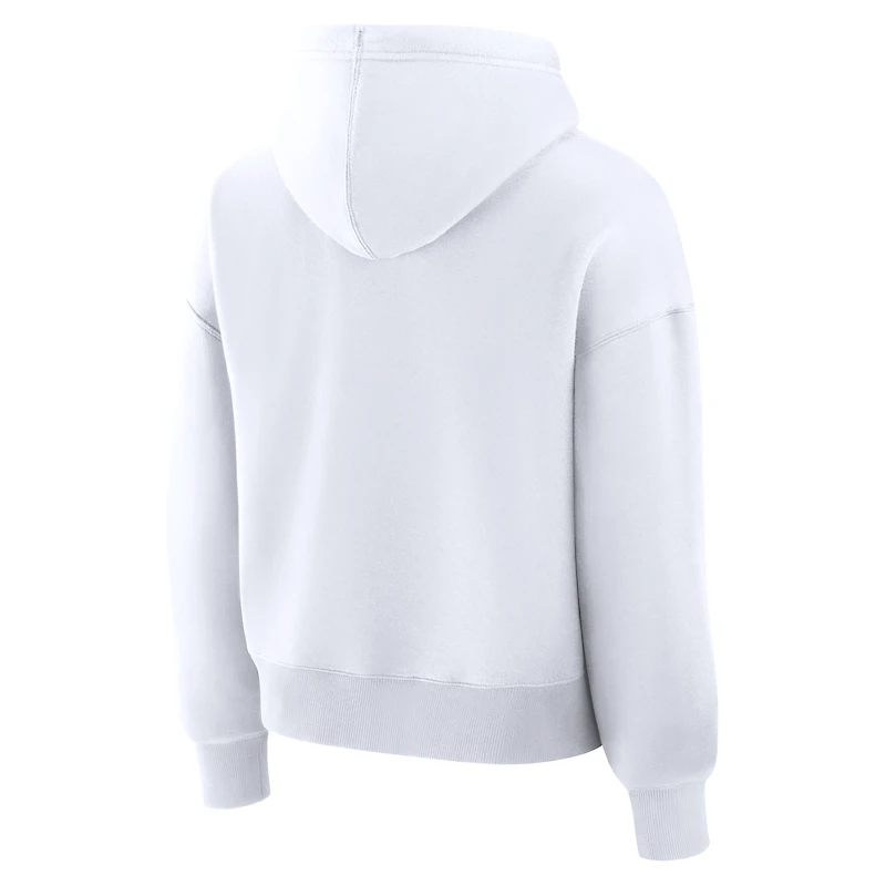 Sweat à capuche en polaire blanc Legacy pour femme Fanatics Corporate